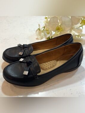 Natural Soul Women's Gracee Loafer, black, 8 M US
